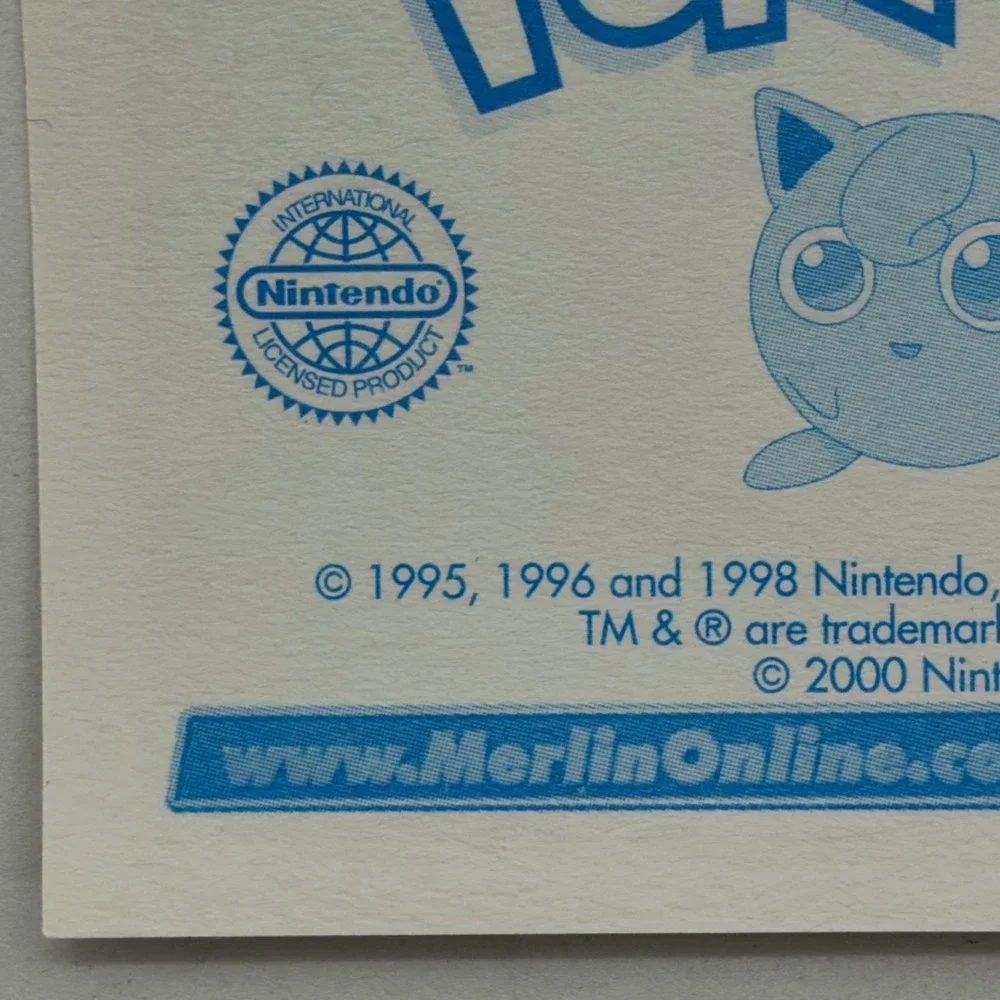 Pokemon Blastoise Merlin Sticker 2000 Merlin Collections #129 Vintage Nintendo
